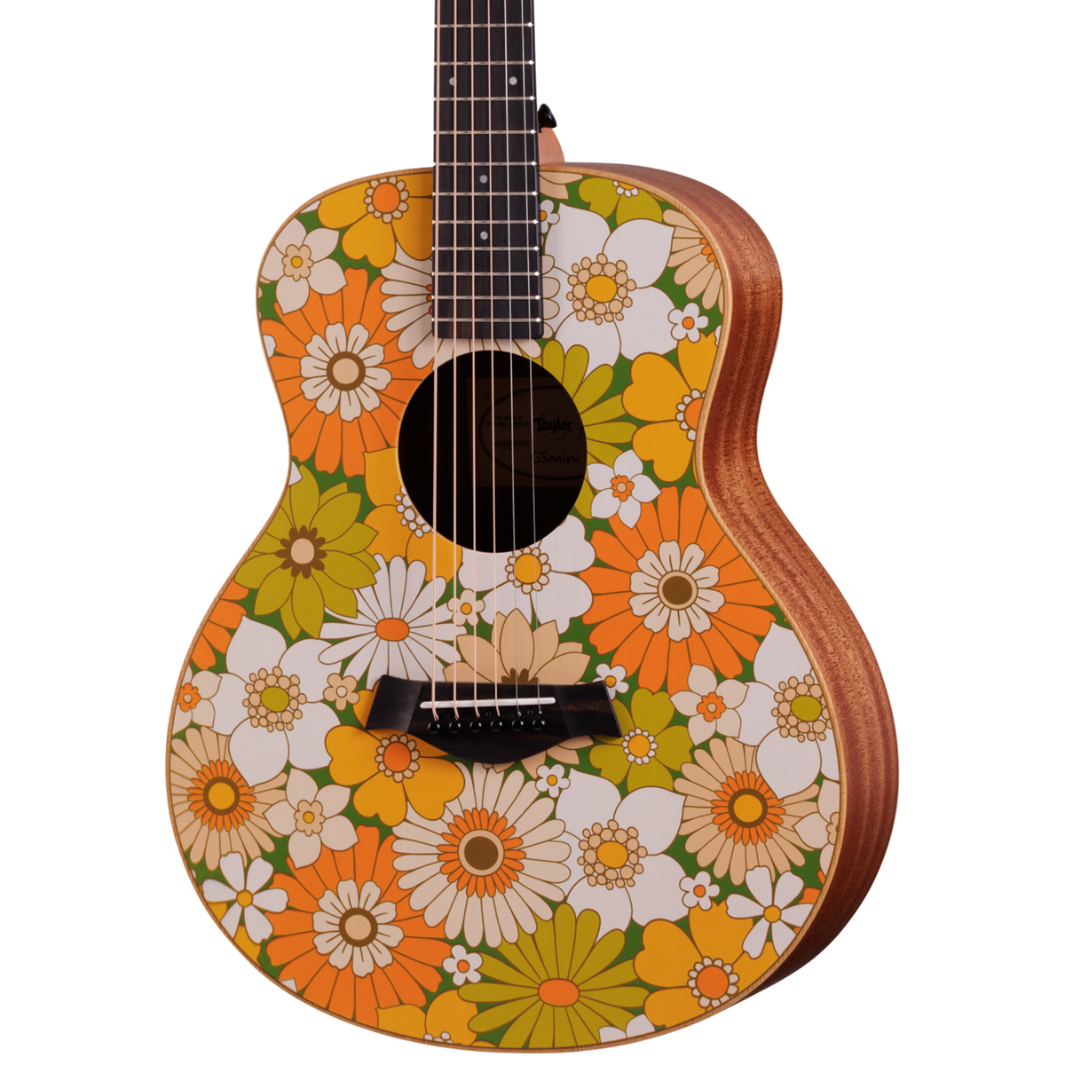 Taylor GS Mini-e Special Edition Acoustic-Electric Guitar, Floral Green