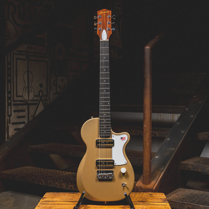 2021 Harmony Juno Electric Guitar, Champagne w/SC - Used