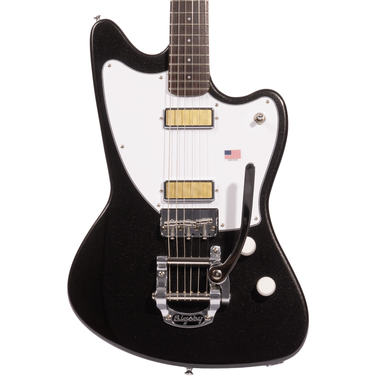 Harmony Standard Silhouette Electric Guitar w/ Bigsby, Space Black