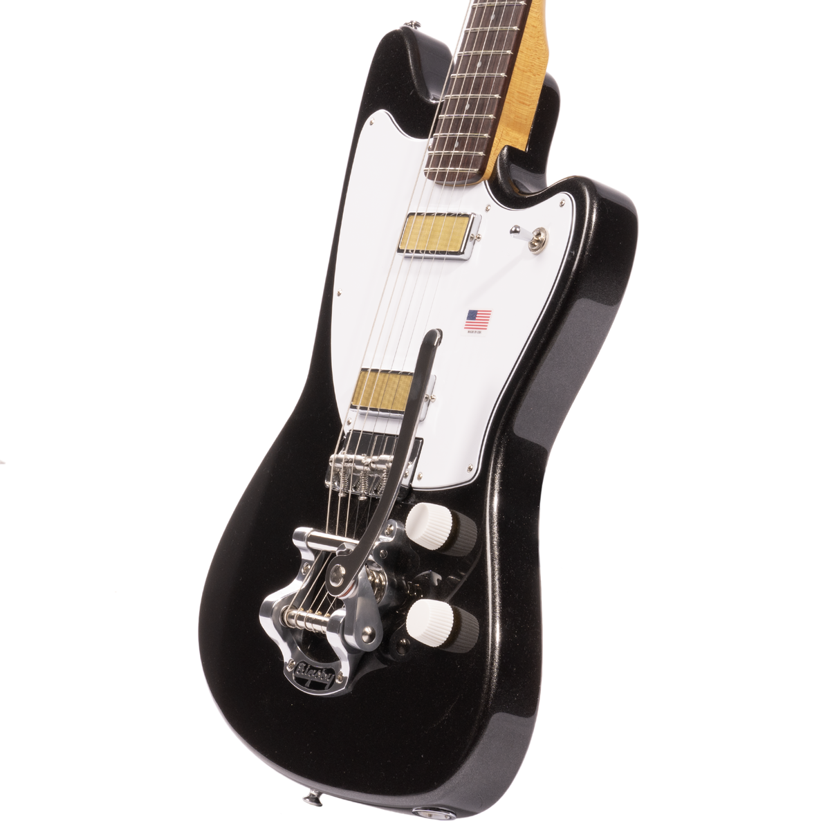 Harmony Standard Silhouette Electric Guitar w/ Bigsby, Space Black