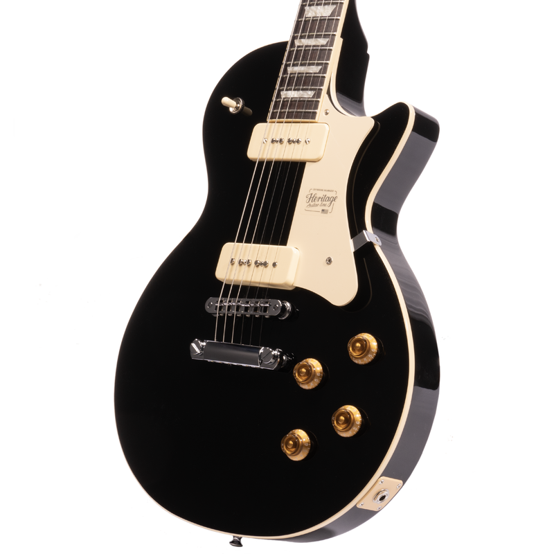 Heritage Standard H-150 P90 Electric Guitar, Ebony w/Case