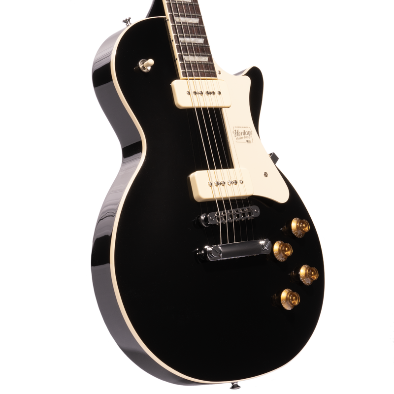Heritage Standard H 150 P90 Electric Guitar Ebony w Case