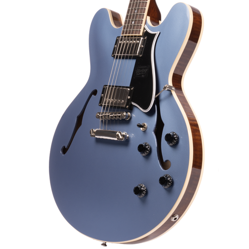 Heritage Factory Special Standard Collection H-535 Semi-Hollow Electric Guitar, Pelham Blue w/Case