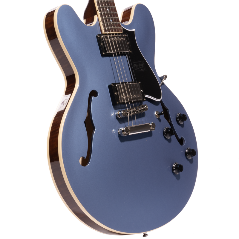 Heritage Factory Special Standard Collection H-535 Semi-Hollow Electric Guitar, Pelham Blue w/Case