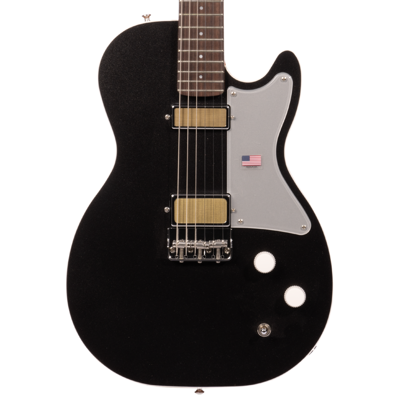 Harmony Standard Jupiter Thinline Electric Guitar with Case, Space Black