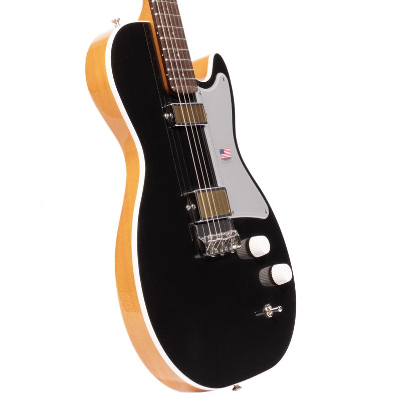 Harmony Standard Jupiter Thinline Electric Guitar with Case, Space Black