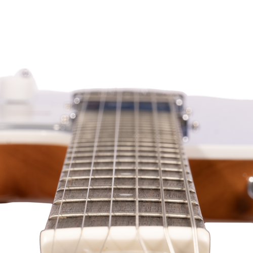 Harmony Standard Jupiter Thinline Electric Guitar with Case, Sky Blue