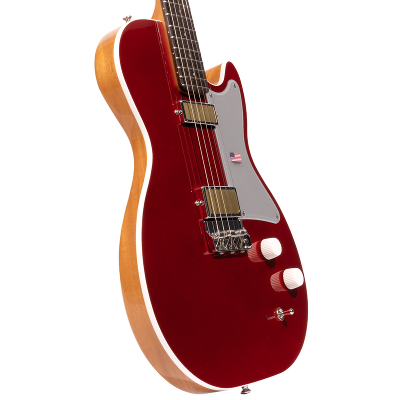 Harmony Standard Jupiter Thinline Electric Guitar with Case, Cherry