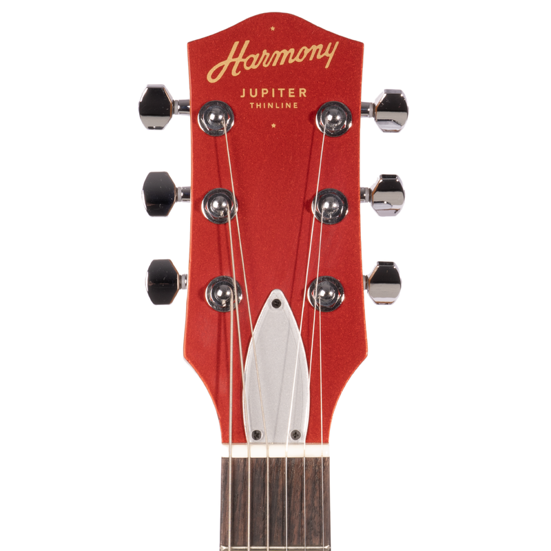 Harmony Standard Jupiter Thinline Electric Guitar with Case, Cherry