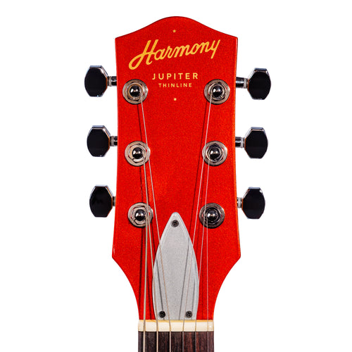 Harmony Standard Jupiter Thinline Electric Guitar with Case, Cherry
