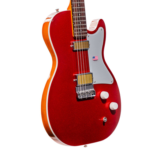 Harmony Standard Jupiter Thinline Electric Guitar with Case, Cherry