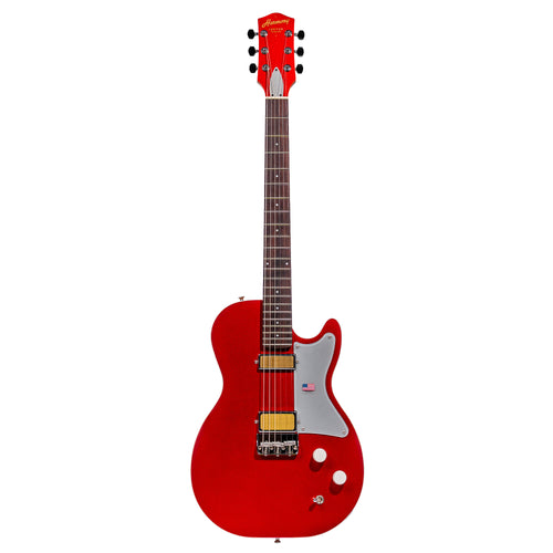Harmony Standard Jupiter Thinline Electric Guitar with Case, Cherry