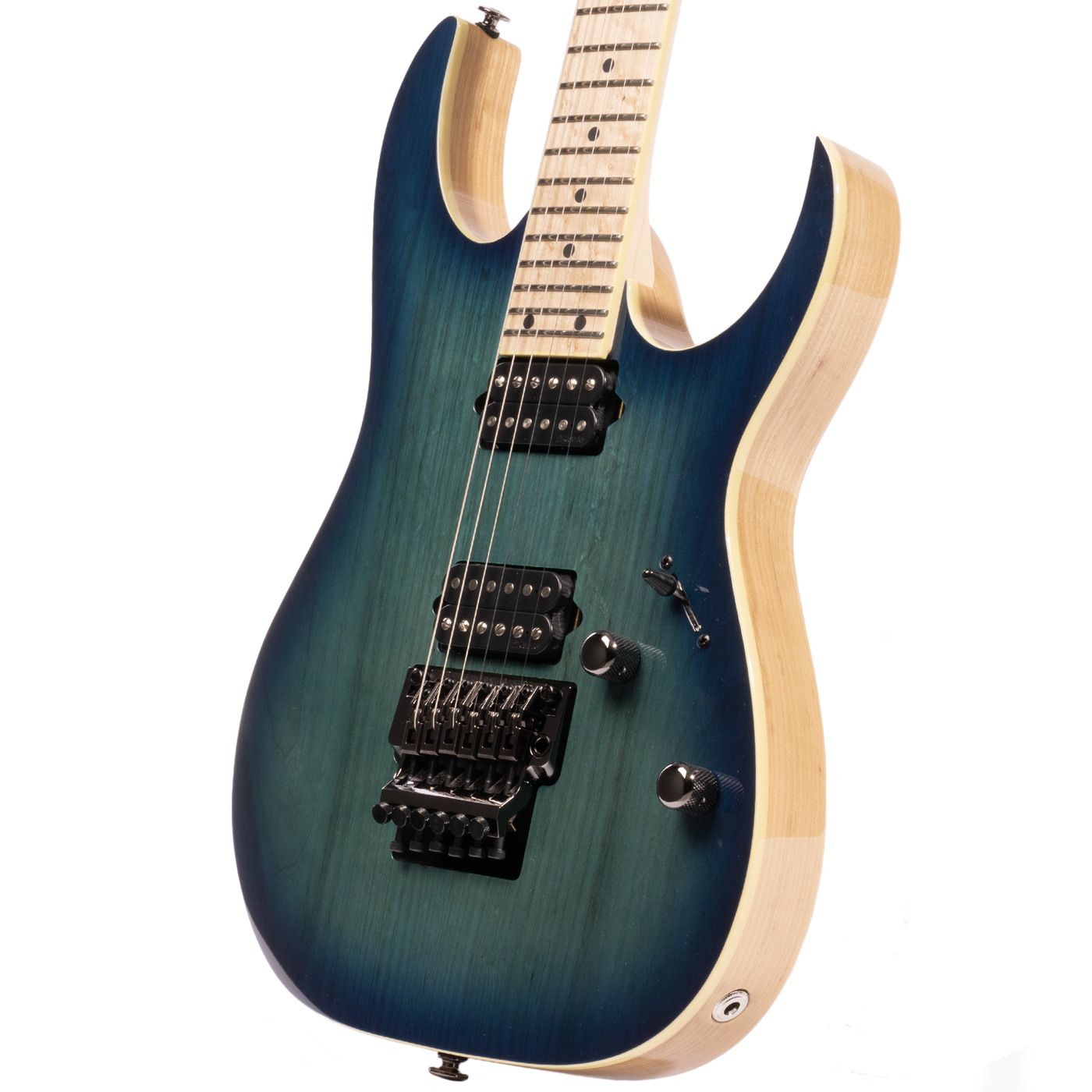 Ibanez RG Prestige 6 String Electric Guitar W Case Nebula Green Burs ibanez-rg-prestige-6-string-electric-guitar-w-case-nebula-green-burs