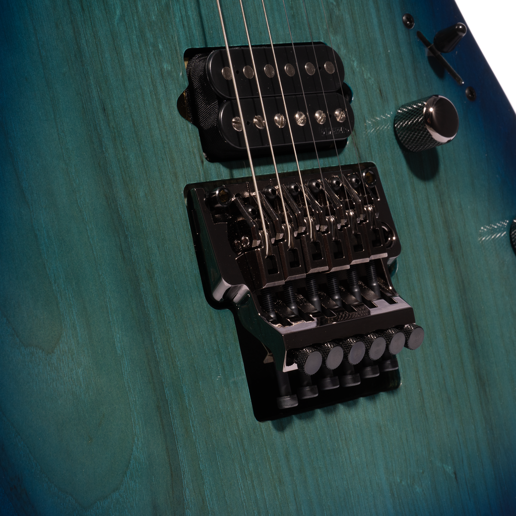 Ibanez RG Prestige 6 String Electric Guitar w Case Nebula Green Burs