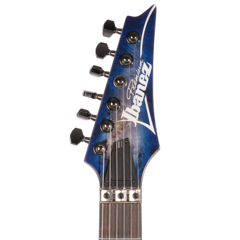 Ibanez S Premium S1070PBZCLB Electric Guitar, Cerulean Blue Burst w/Gig Bag