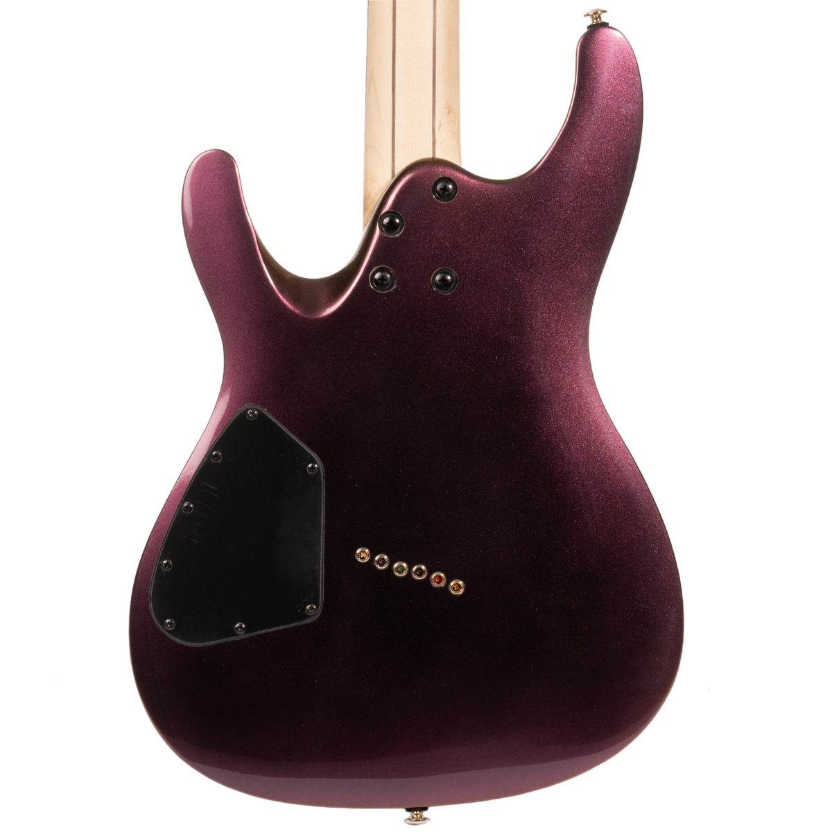 Ibanez S Axe Design Lab Multi-Scale 6 String Electric Guitar with Gotoh MG-T Locking Tuners, Rose Gold Chameleon