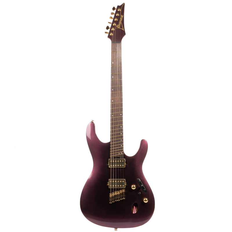 Ibanez S Axe Design Lab Multi-Scale 6 String Electric Guitar with Gotoh MG-T Locking Tuners, Rose Gold Chameleon