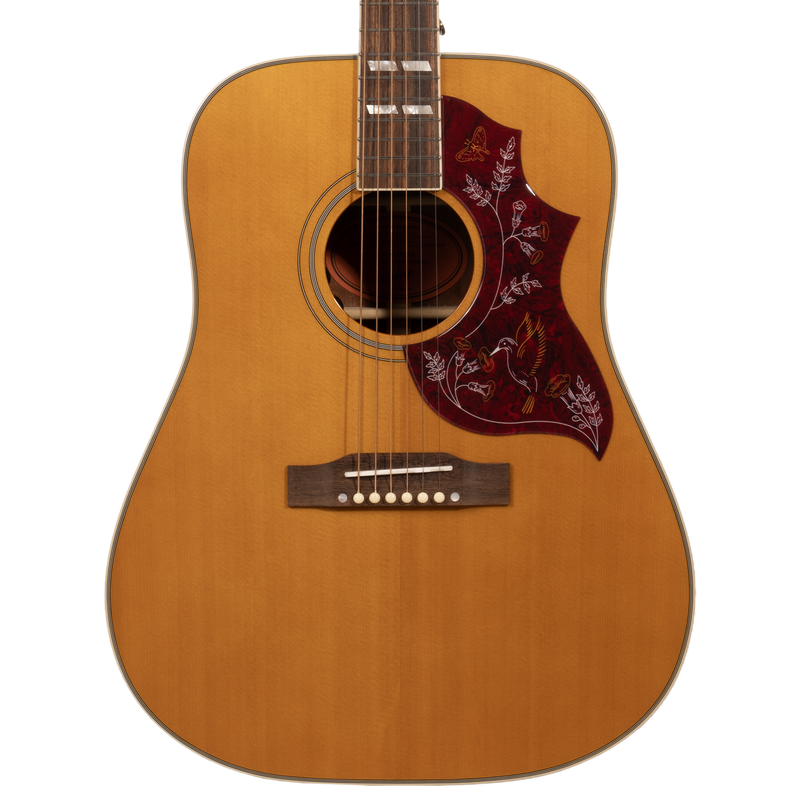 Epiphone Hummingbird All Solid Wood Acoustic-Electric Guitar, Aged Antique Natural