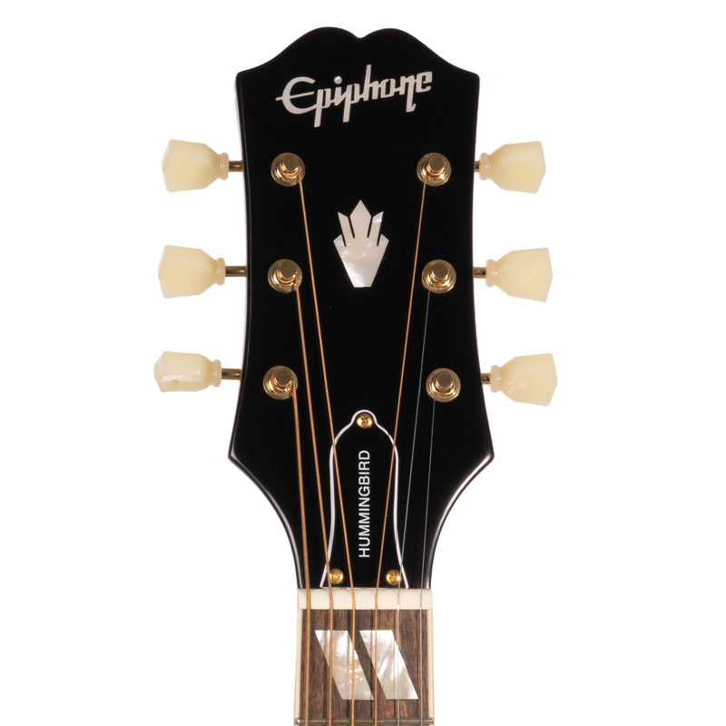 Epiphone Hummingbird All Solid Wood Acoustic-Electric Guitar, Aged Antique Natural