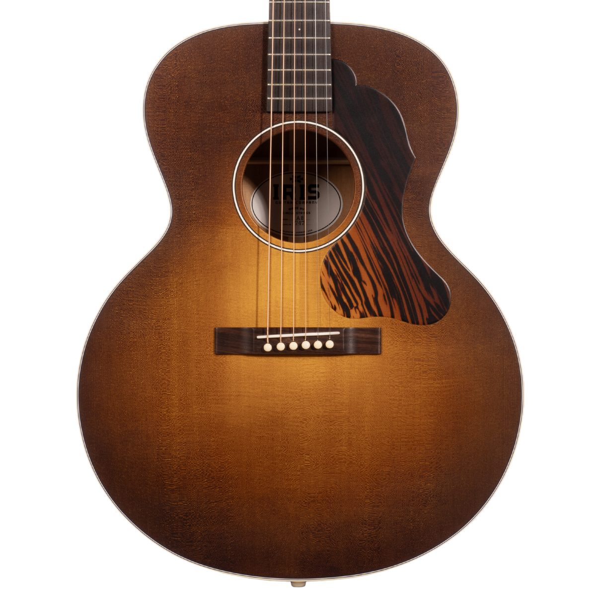 Iris Guitar Company AB Model Acoustic Guitar, Iced Tea Burst