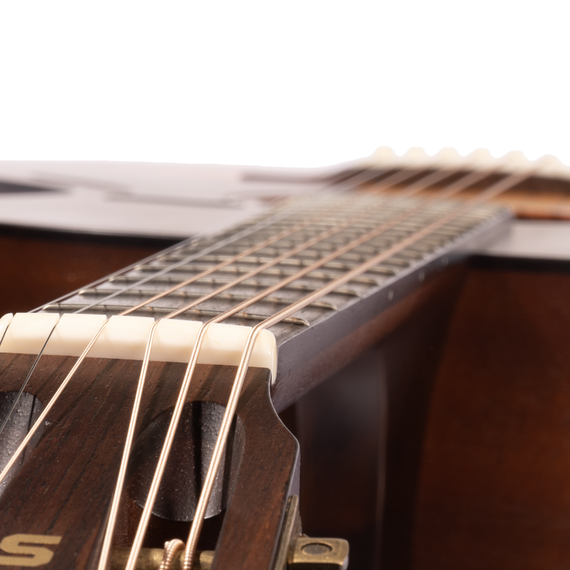 Iris Guitar Company MS-00 12-Fret Acoustic Guitar, Slotted Headstock, Iced Tea Burst