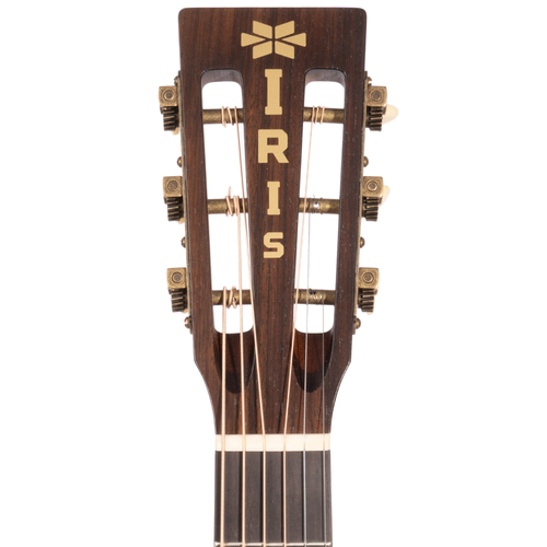 Iris Guitar Company MS-00 12-Fret Acoustic Guitar, Slotted Headstock, Iced Tea Burst