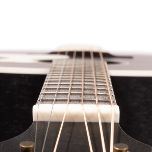 Iris Guitar Company MS-00 Acoustic Guitar, Sitka Spruce/Mahogany, Black, w/Hard Case