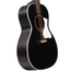 Iris Guitar Company MS-00 Acoustic Guitar, Sitka Spruce/Mahogany, Black, w/Hard Case