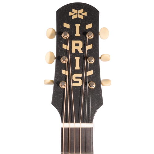 Iris Guitar Company MS-00 Acoustic Guitar, Sitka Spruce/Mahogany, Black, w/Hard Case