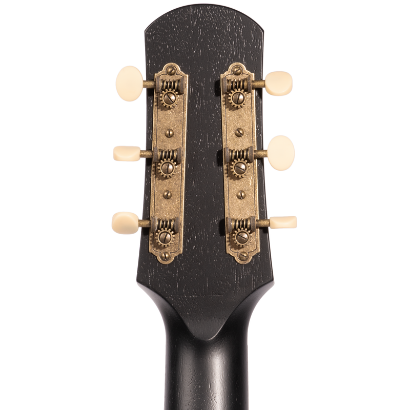 Iris Guitar Company MS-00 Acoustic Guitar, Sitka Spruce/Mahogany, Black, w/Hard Case