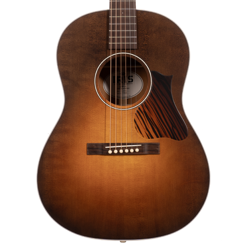 Iris Guitar Company OG Acoustic Guitar, w/ White Binding and Firestripe Pickguard, Burst