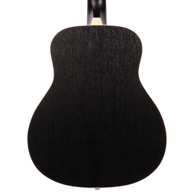 Iris Guitar Company SG-11 Acoustic Guitar w/ Ivoroid Tuxedo Binding/Pickguard, All Black