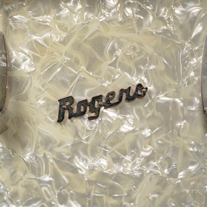 ‘50s WFL Drum Set, White Marine Pearl w/ Rogers Holiday Floor Tom and Hardware - Used