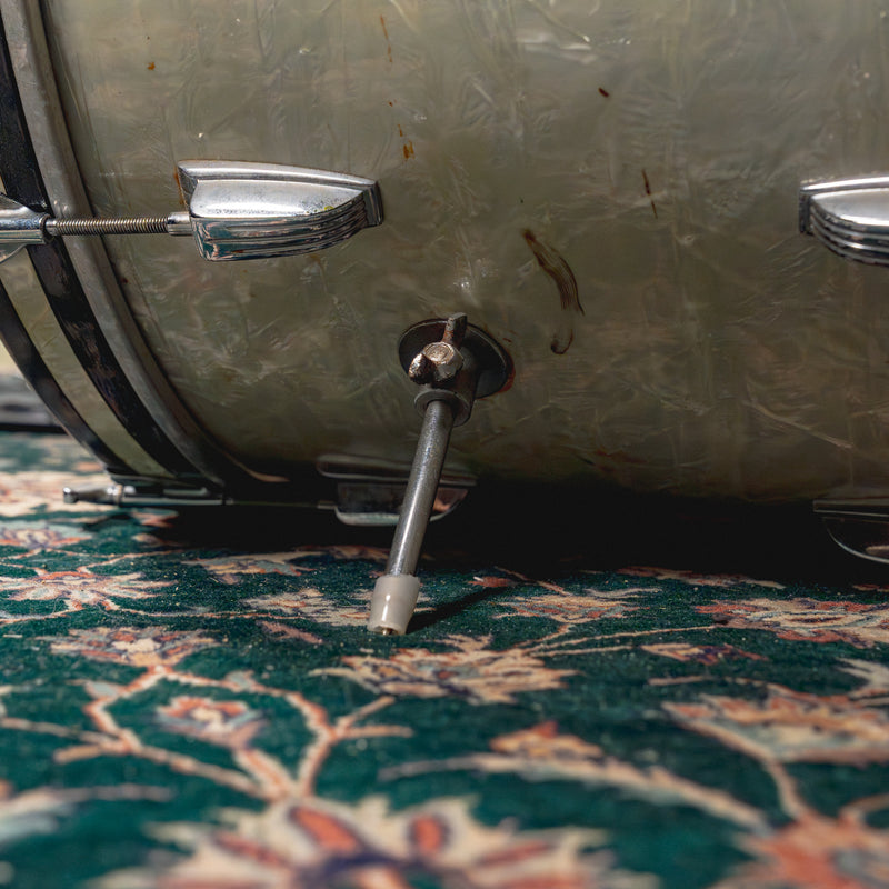 ‘50s WFL Drum Set, White Marine Pearl w/ Rogers Holiday Floor Tom and Hardware - Used