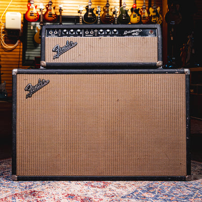 Modified 1966 Fender Bassman Amplifier Head & Cab, Black - Used