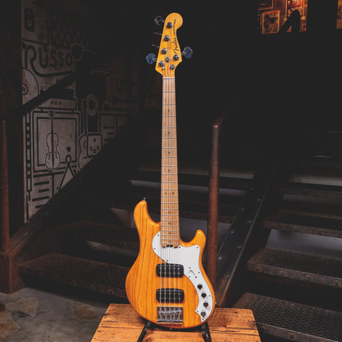 2014 Fender Dimension V 5-String Bass Guitar, Natural w/ OHSC - Used