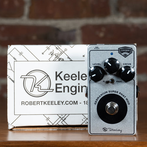 Keeley Germanium Super Phat Mod Overdrive Guitar Effect Pedal, Silver w/ Box - Used