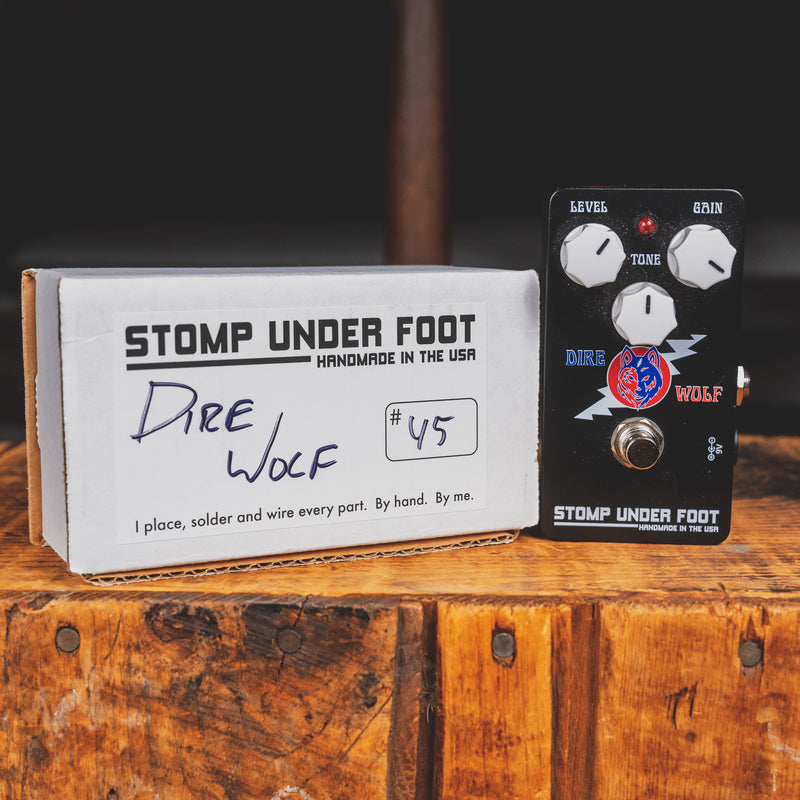 Stomp Under Foot Dire Wolf Overdrive Effect Pedal w/ Box  - Used