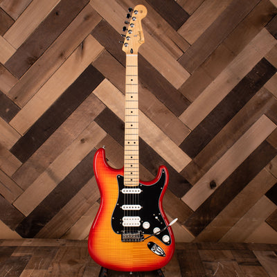 2020 Fender Player Stratocaster Plus Top Electric Guitar HSS, Cherry Burst - Used