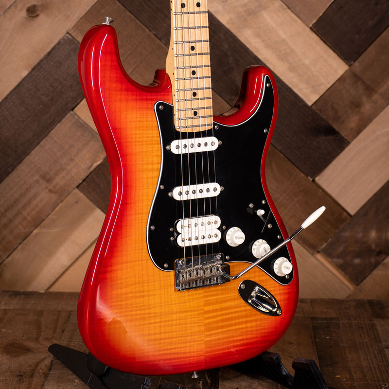 2020 Fender Player Stratocaster Plus Top Electric Guitar HSS, Cherry Burst - Used