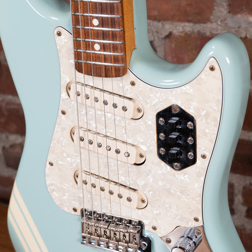 2005 Fender Cyclone II Electric Guitar Daphne Blue w HSC Used