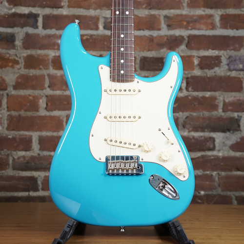 2021 Fender American Professional II Stratocaster Miami Blue Electric Guitar w/OHSC- Used