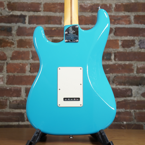 2021 Fender American Professional II Stratocaster Miami Blue Electric Guitar w/OHSC- Used