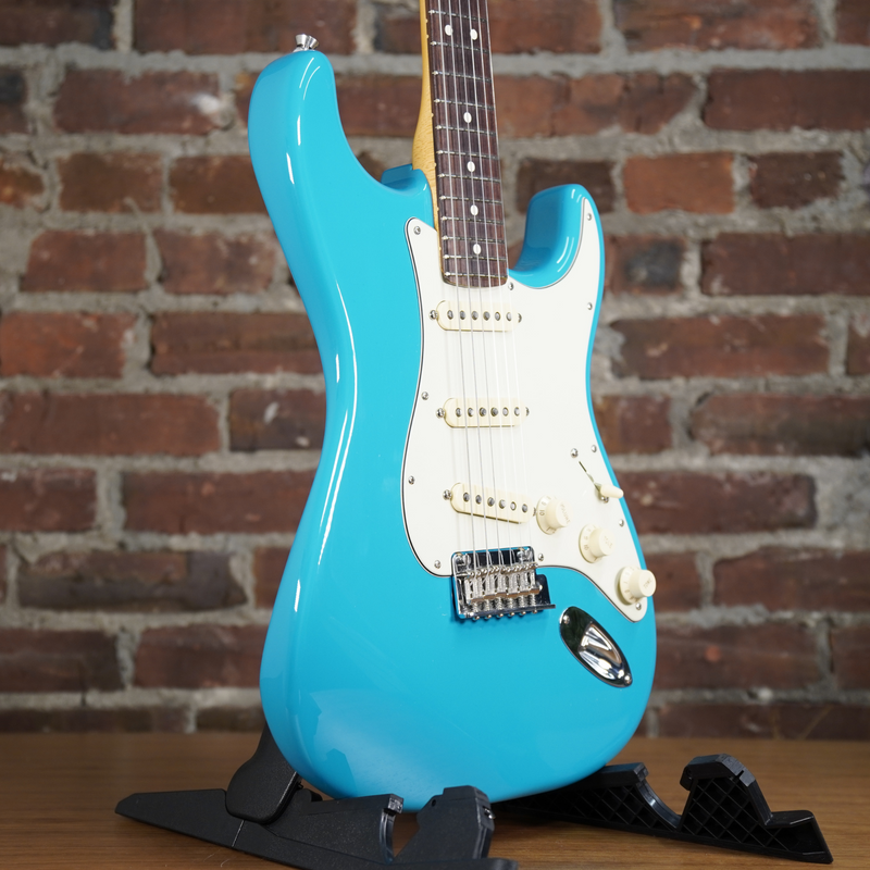 2021 Fender American Professional II Stratocaster Miami Blue Electric Guitar w/OHSC- Used