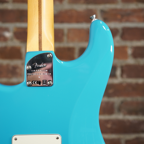 2021 Fender American Professional II Stratocaster Miami Blue Electric Guitar w/OHSC- Used