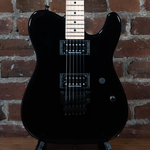 2016 Charvel USA San Dimas HH FR Electric Guitar, Gloss Black w/ Gig Bag - Used