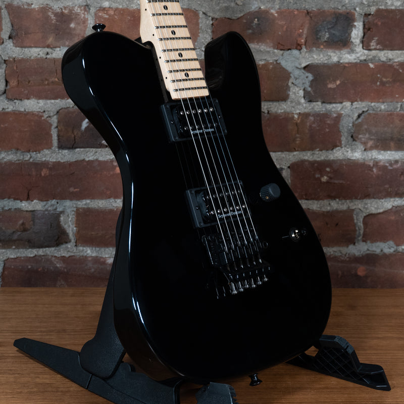 2016 Charvel USA San Dimas HH FR Electric Guitar, Gloss Black w/ Gig Bag - Used