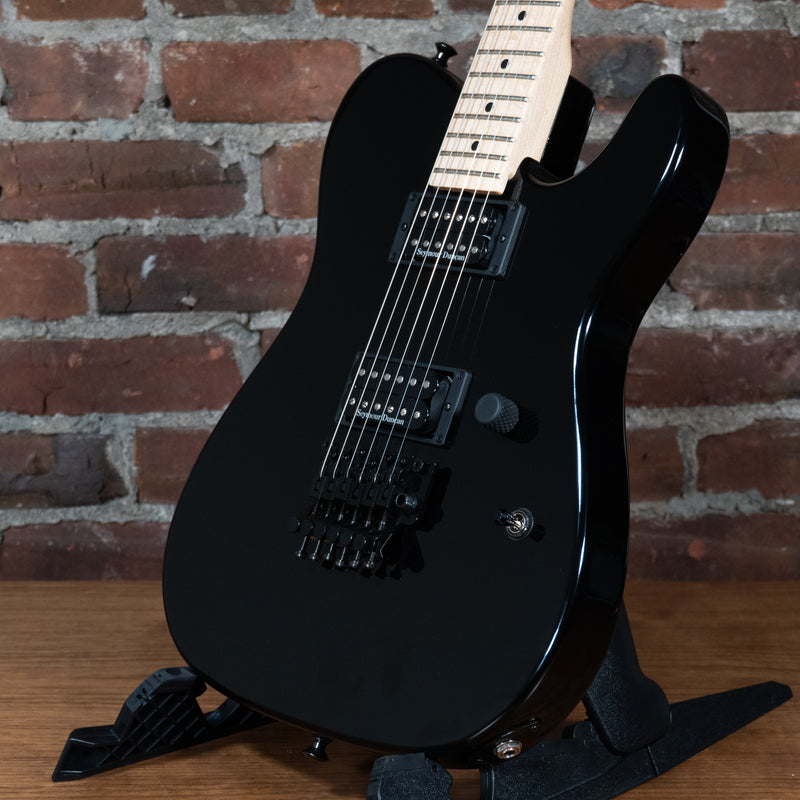 2016 Charvel USA San Dimas HH FR Electric Guitar, Gloss Black w/ Gig Bag - Used
