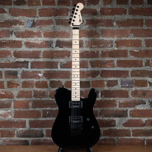 2016 Charvel USA San Dimas HH FR Electric Guitar, Gloss Black w/ Gig Bag - Used