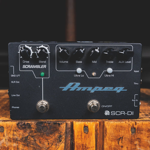 ampeg scrambler pedal Ampeg Scrambler Bass Preamp and DI Effect Pedal